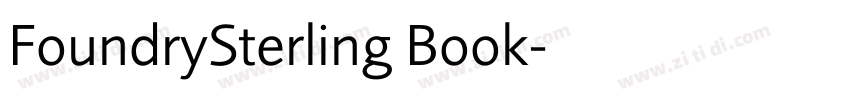 FoundrySterling Book字体转换